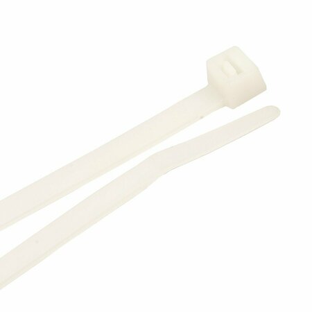 FORNEY Cable Ties, 8 in Natural Heavy-Duty 62066